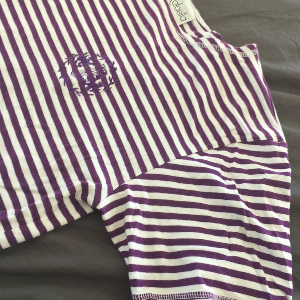 Medium Purple Striped Rafaela Shirt - Picture 5 of 5